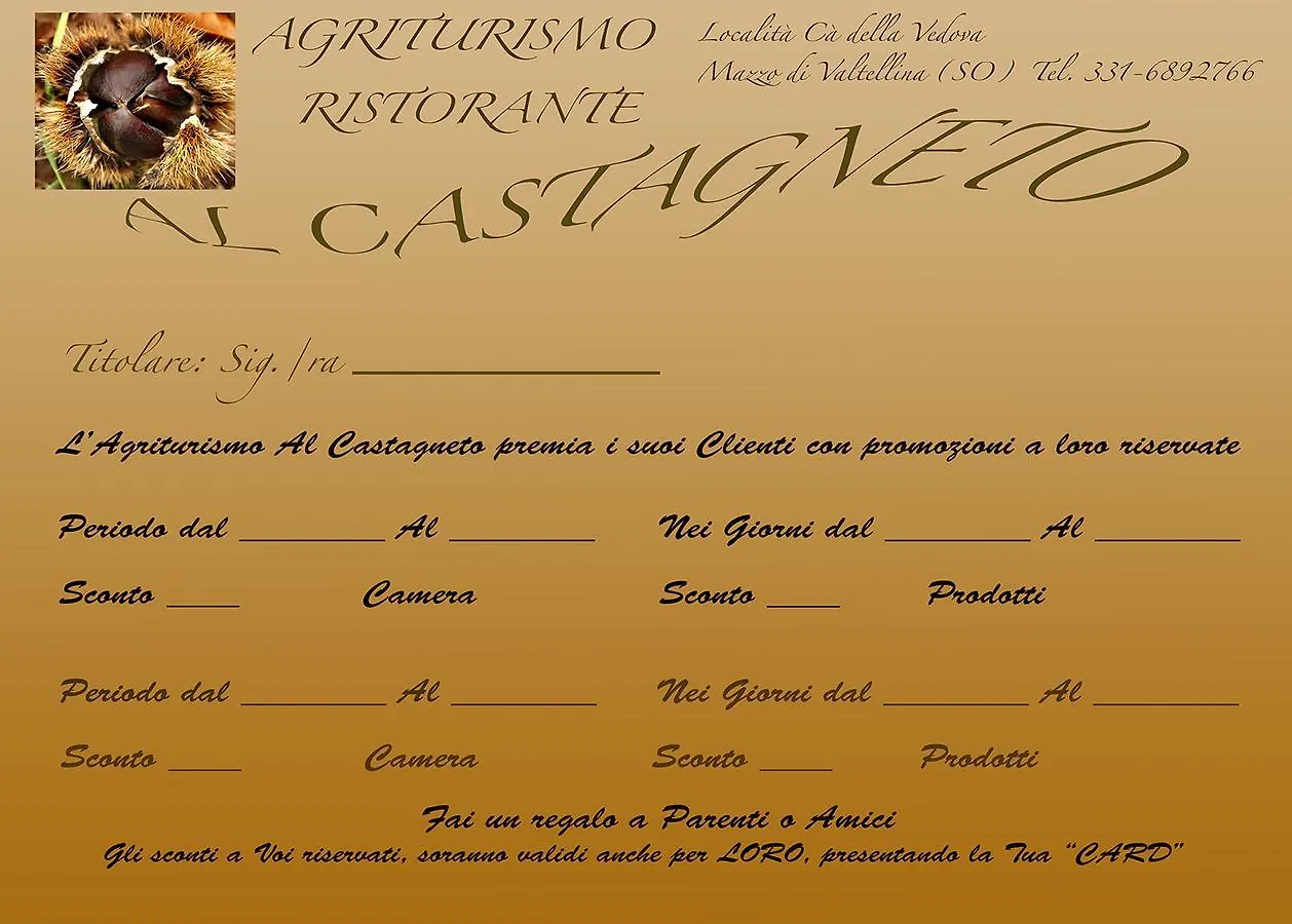 Mazzo di Valtellina Agriturismo Al Castagneto 빌라 Mazzo di Valtellina